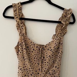 Aritzia Leopard Mini Dress